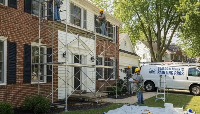 Professional painting crew serving Detroit, MI with interior and exterior residential painting services