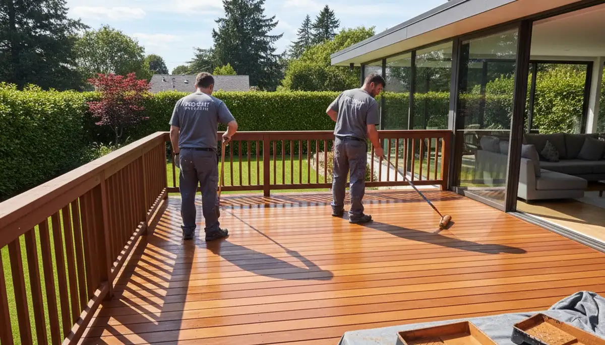 Detroit deck painting service protecting wood decks from weather in Detroit, MI