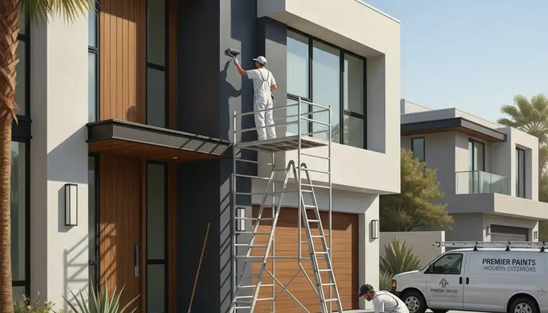 Exterior house painting in Detroit, MI by Detroit Paint Pros for durable curb appeal