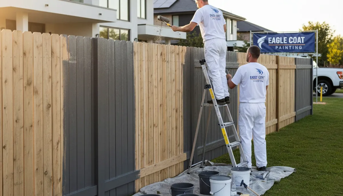 Detroit, MI fence painting by Detroit Paint Pros protecting wood and metal fences from weather damage