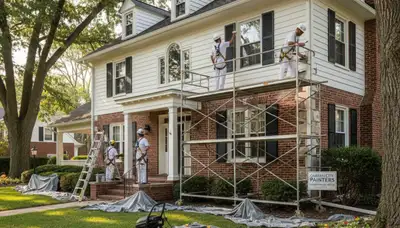 Detroit, MI painting crew providing professional interior and exterior house painting services