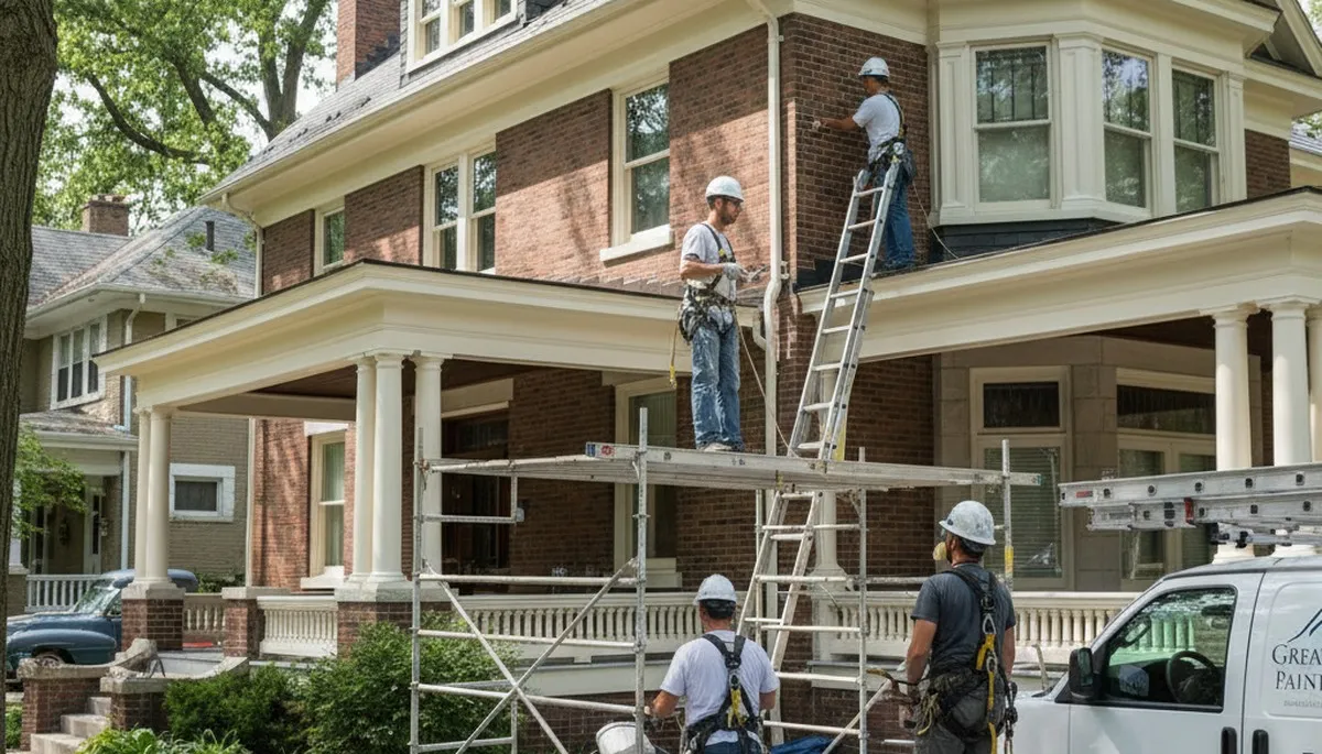Detroit, MI painting contractor team providing professional interior and exterior painting services