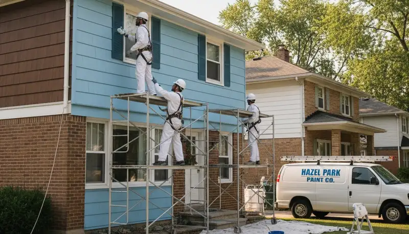 Detroit, MI painting crew providing professional interior and exterior painting services