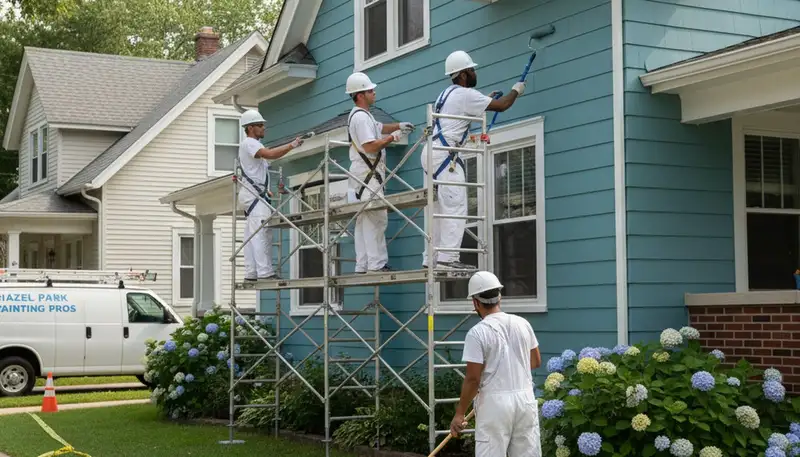 Detroit, MI painting crew providing professional interior and exterior house painting services