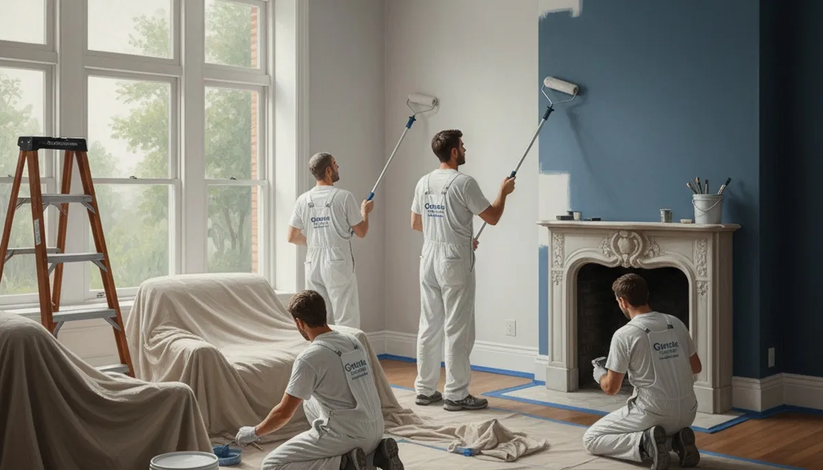 Interior house painting in Detroit, MI by Detroit Paint Pros for durable, smooth finishes