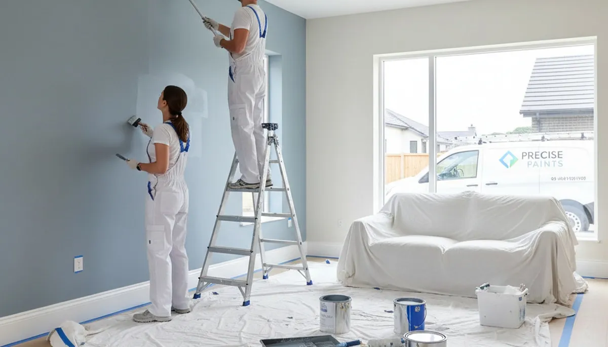 Interior house painting in Detroit, MI by Detroit Paint Pros for durable, smooth finishes